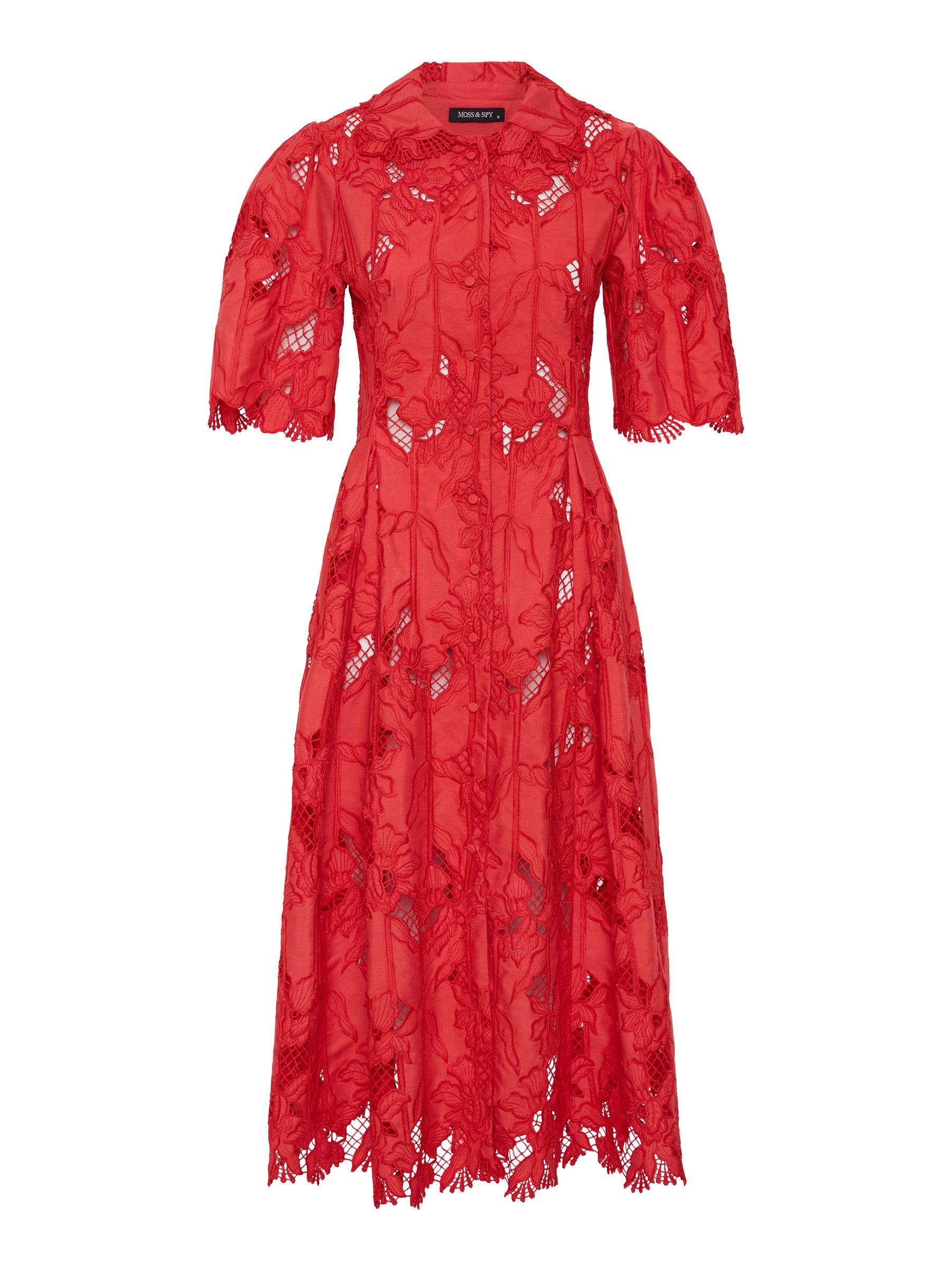 Chloe Shirt Dress - Red