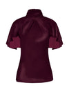 Eleanor Cape Top - Navy or Dark Plum