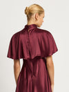 Eleanor Short Dress - Dark Plum