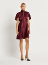 Eleanor Short Dress - Dark Plum