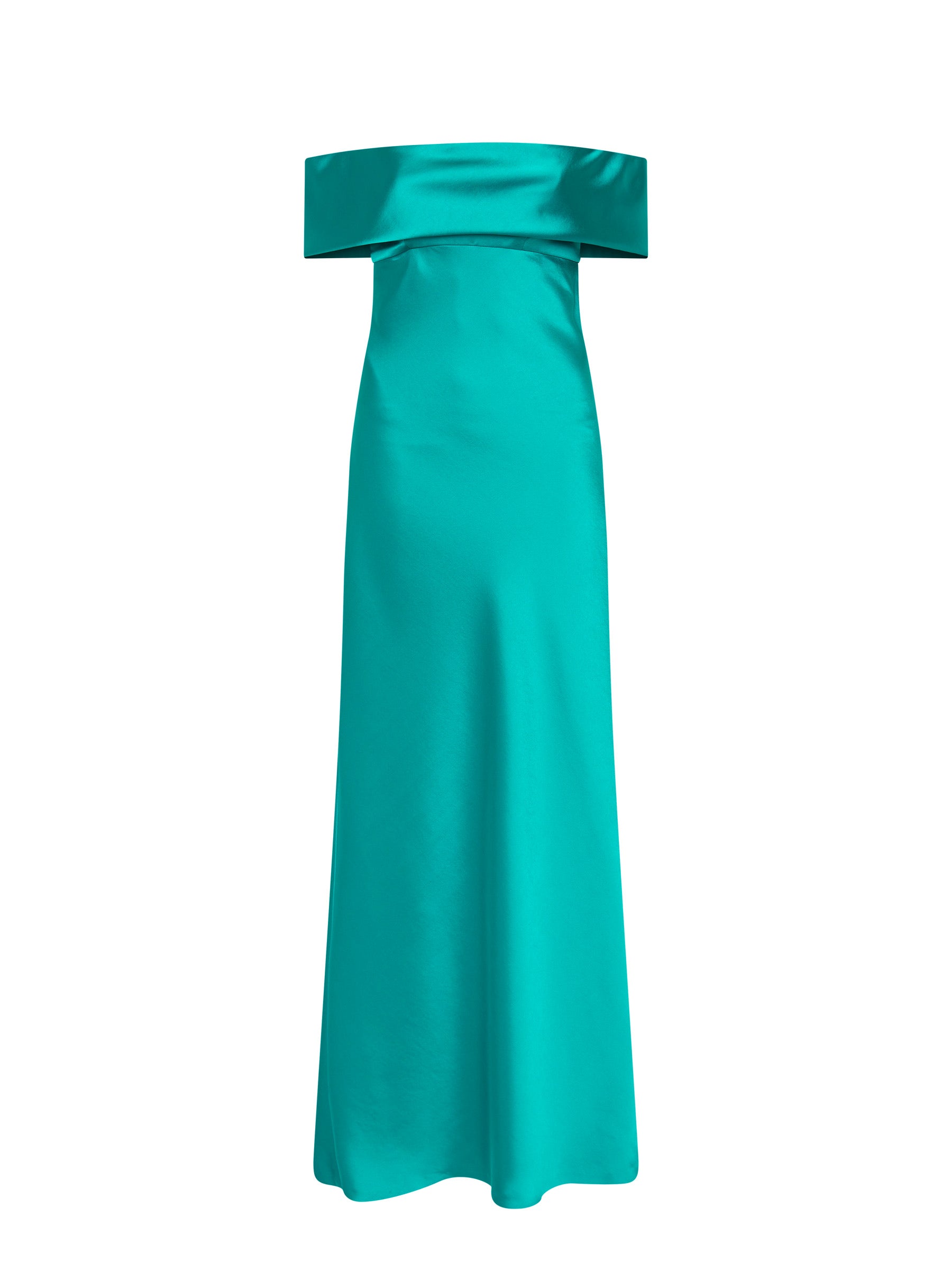 Kirsten Off Shoulder Gown - Turquoise