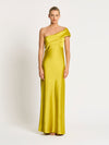 Kirsten One Shoulder Gown - Amber or Turquoise or Midnight