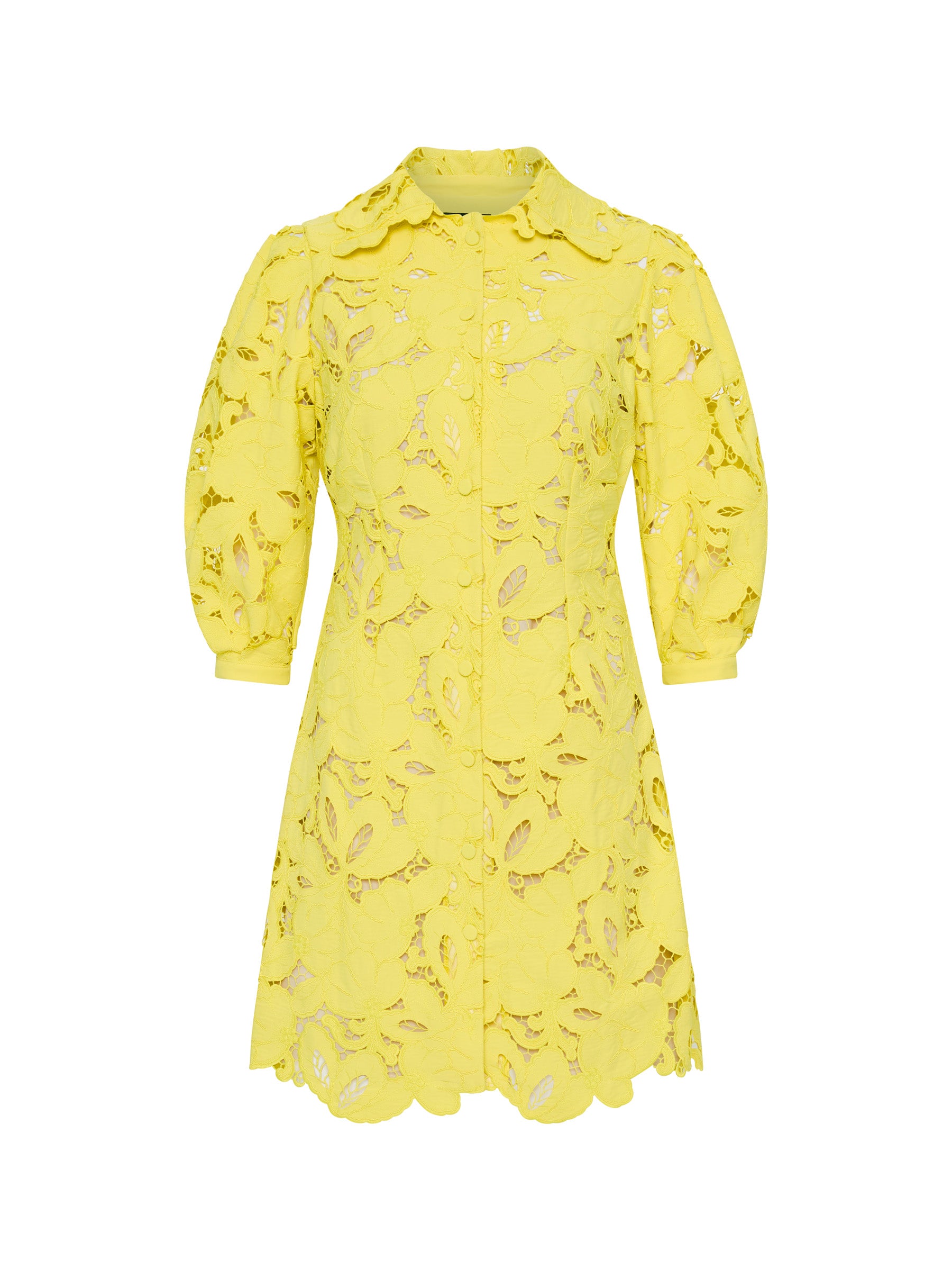 Monte Carlo Mini Shirt Dress Yellow Size 8 Only MOSS SPY