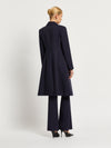 Morgan DB Long Jacket - Indigo