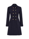 Morgan Pleated Coat Dress - Indigo