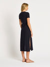 Signature Midi T-Dress - Navy + Grey Marle