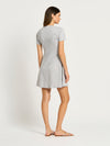 Signature Mini T-Dress - Grey Marle + Navy