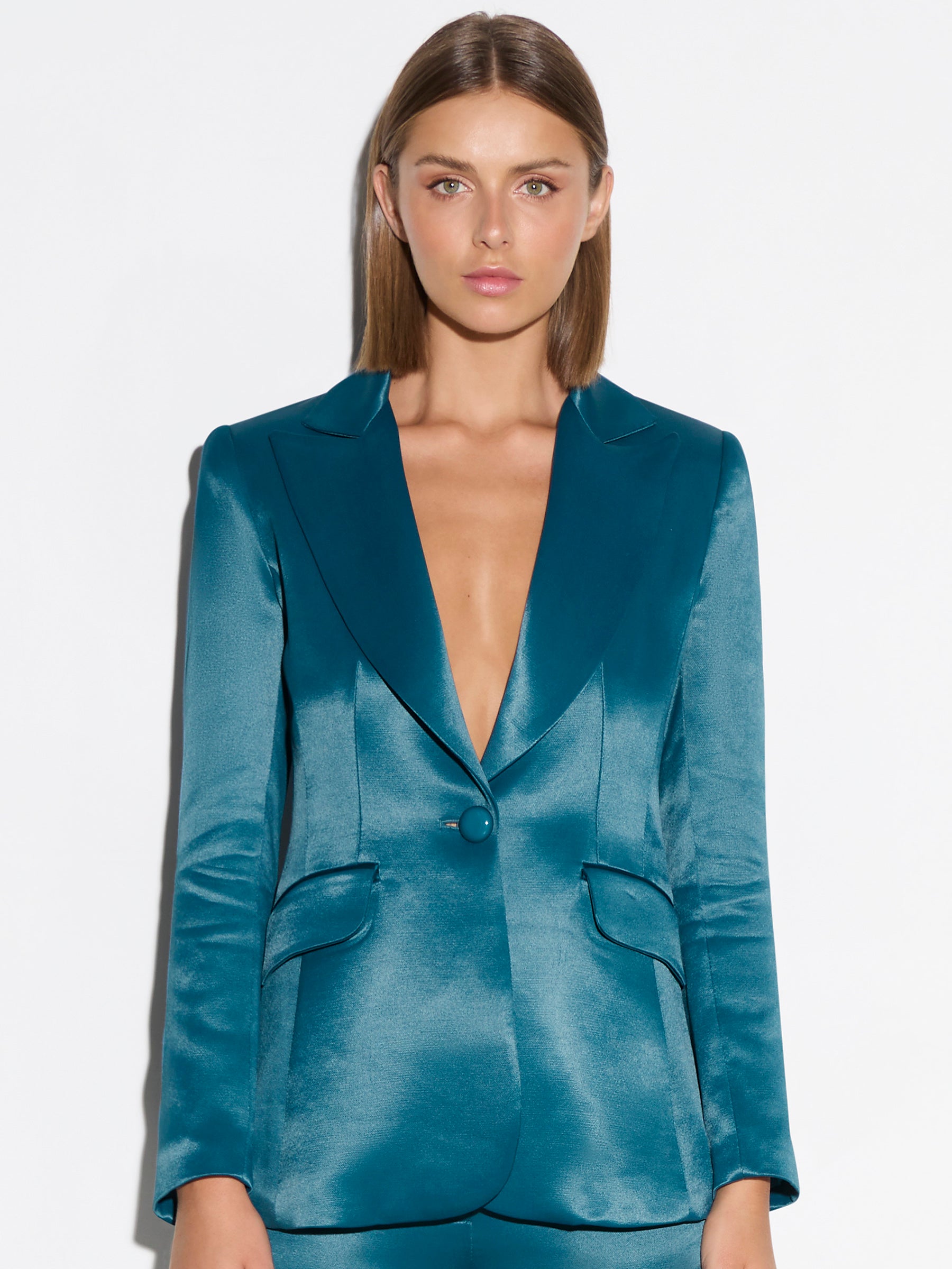 Aqua blue women's on sale blazer