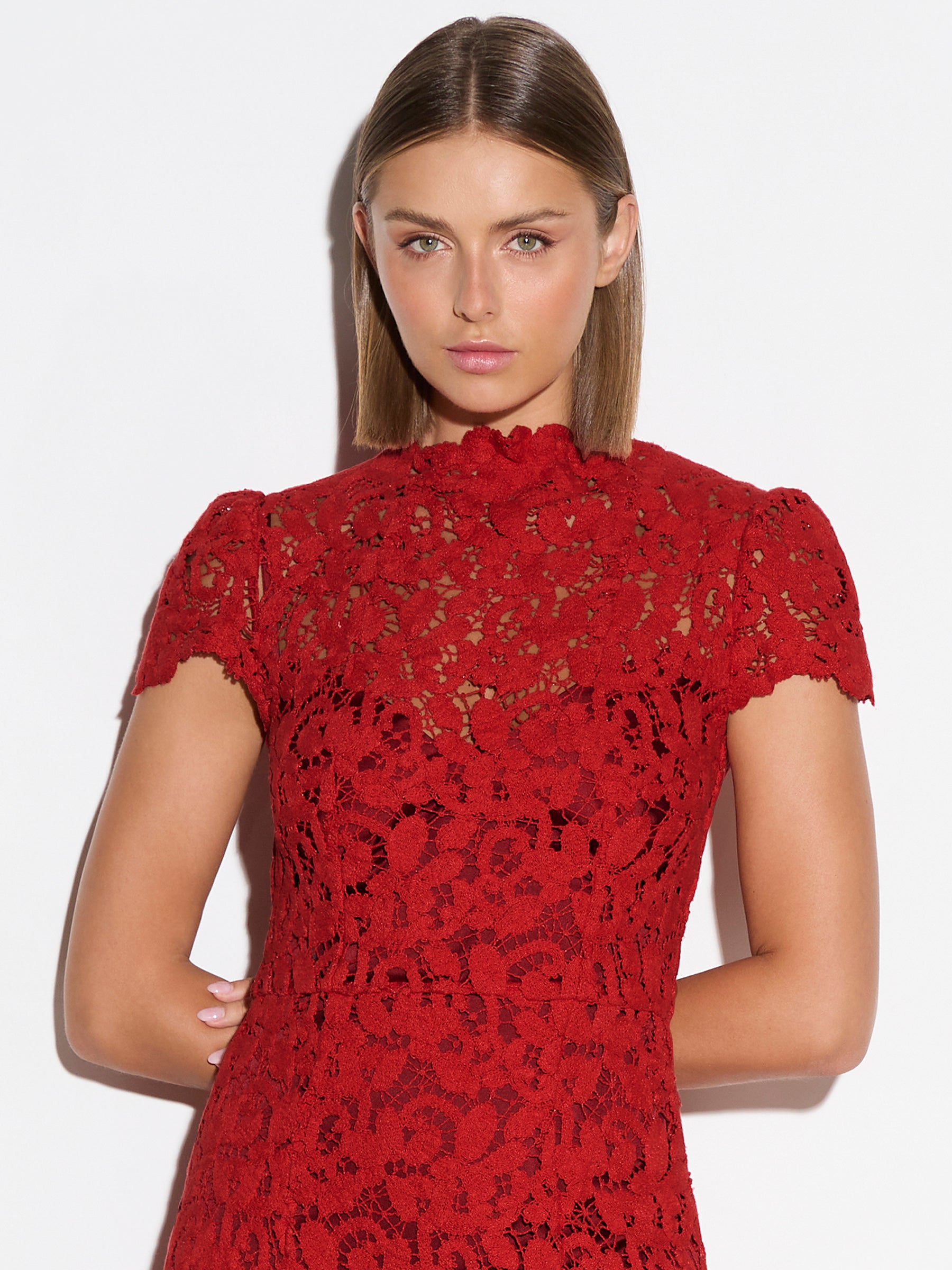 Alexis red 2024 leona dress