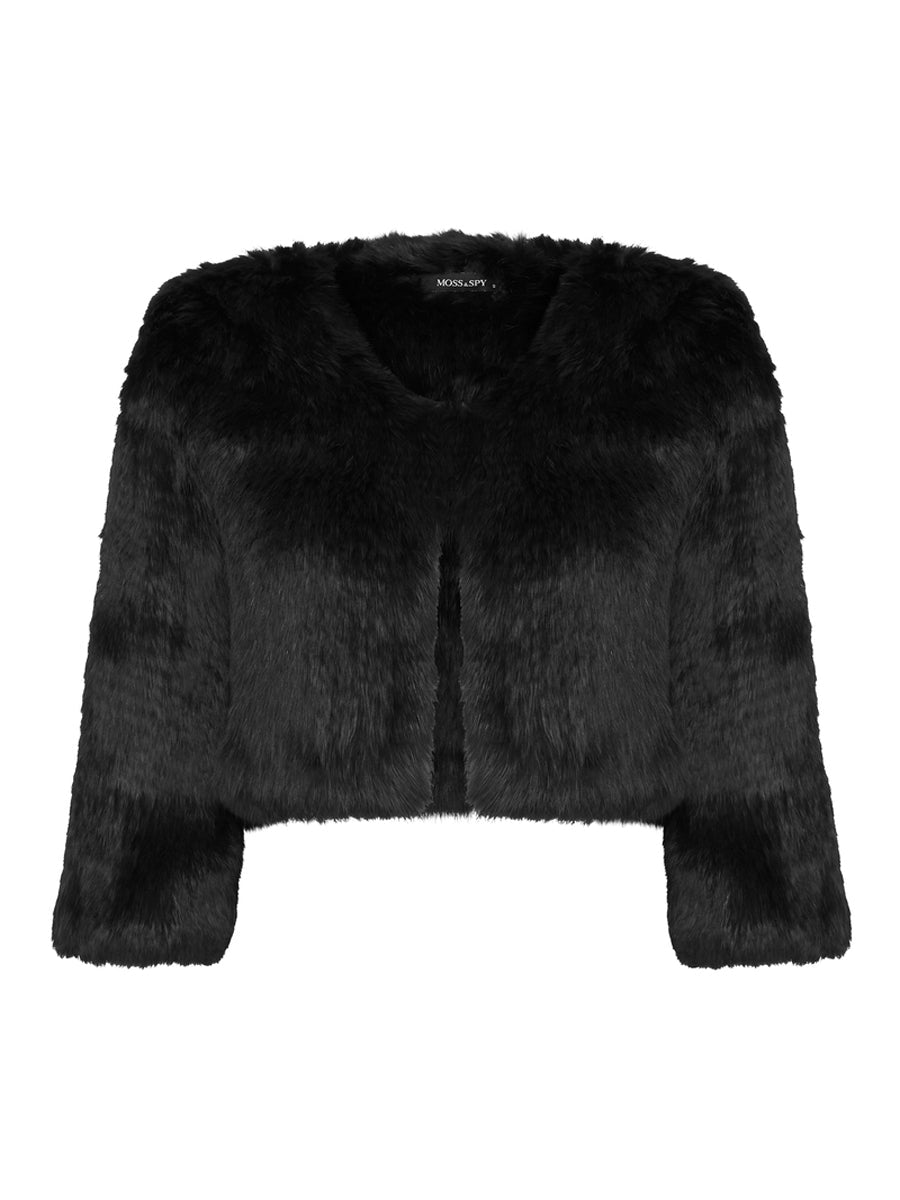 Fur Bolero Black